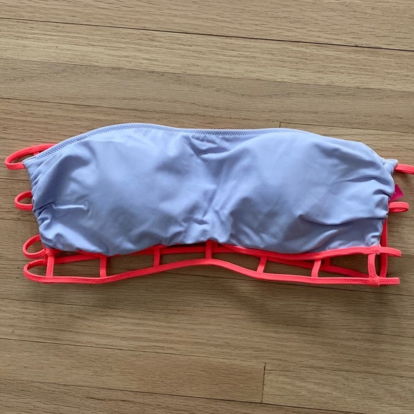 Victoria’s Secret Bandeau Caged Swim top strapless - Picture 1 of 3